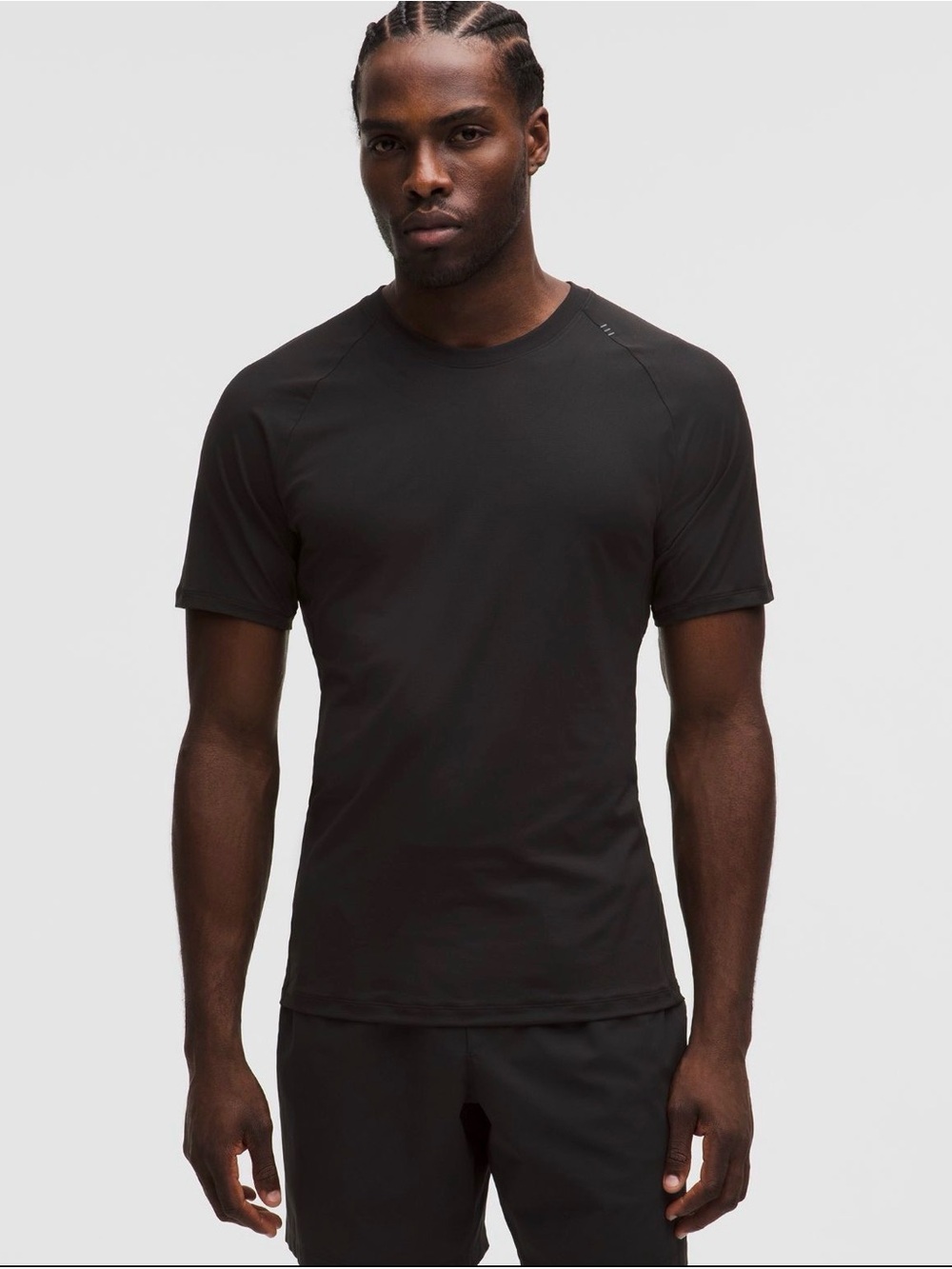 lululemon athletica Black Short Sleeve Athletic Crew